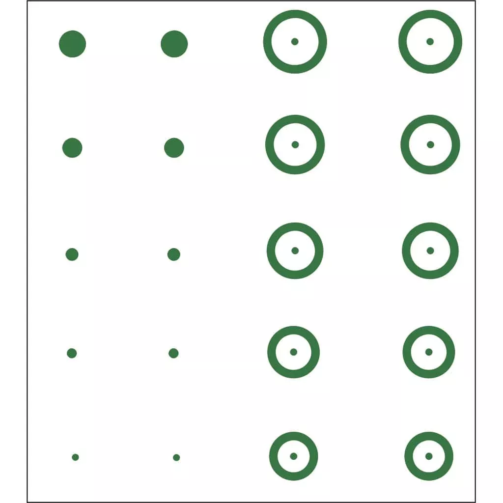Gunstar Pro Series Chubbie Reticle Set Green