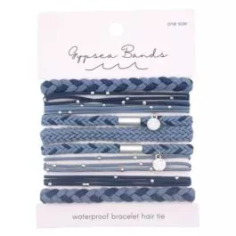 Gypsea Bands Coast Hair Tie Bracelets – Denim