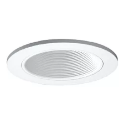 Halo Recessed 3″ Round Adjustable Coilex Baffle Trim, White #3003WHWB