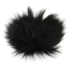Hareline Dubbin Arctic Fox Tail Hair - Black