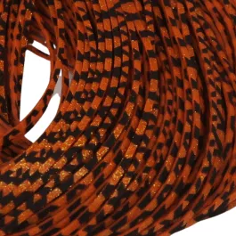 Hareline Dubbin Barred Crazy Legs - Orange Gold