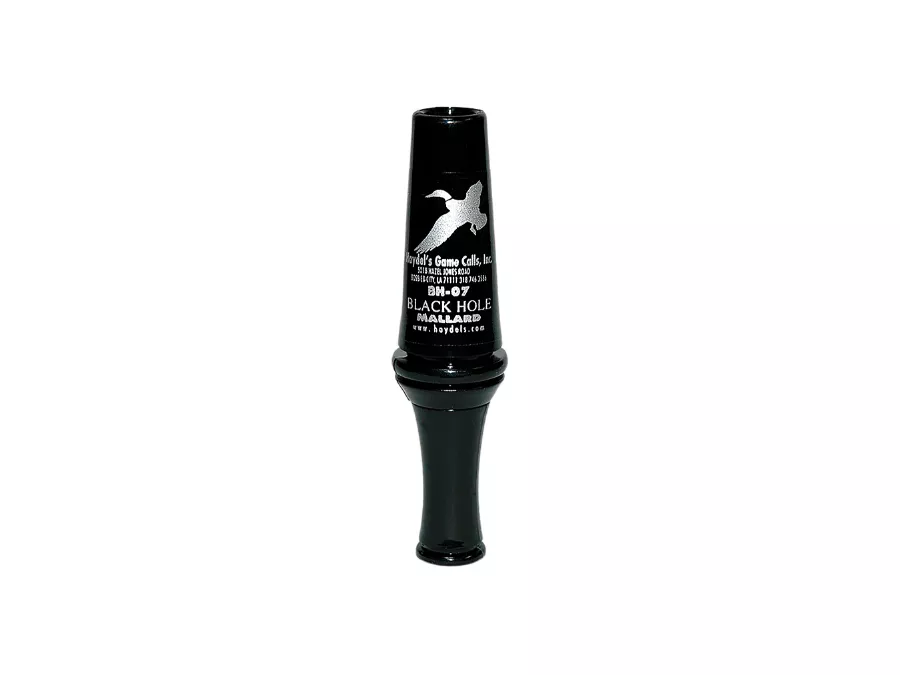 Haydel Game Calls Black Hole Open Duck Call Black Polycarbonate