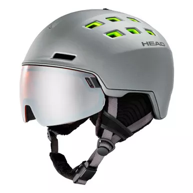 HEAD Radar Visor Anthracite/Lime Ski Helmet (323412)