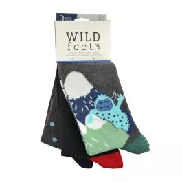 Heat Holders Men’s Yeti Crew Socks – Grey – 3 Pack