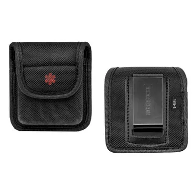 Hero's Pride 1119-2 Ballistic NARCAN Nasal Spray Case w/ Clip - Black - Plain - Hook & Snaps