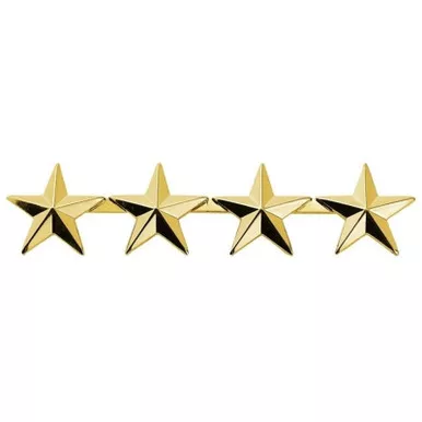 Hero's Pride 4488 4 Stars, 2 Posts & Clutch Backs, Pairs, 1/2" High