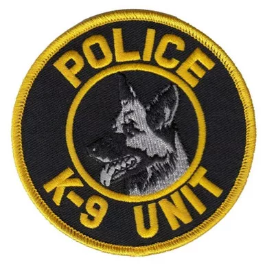 Hero's Pride 5204 Police K-9 Unit Shoulder Patch, 3.5" Circle