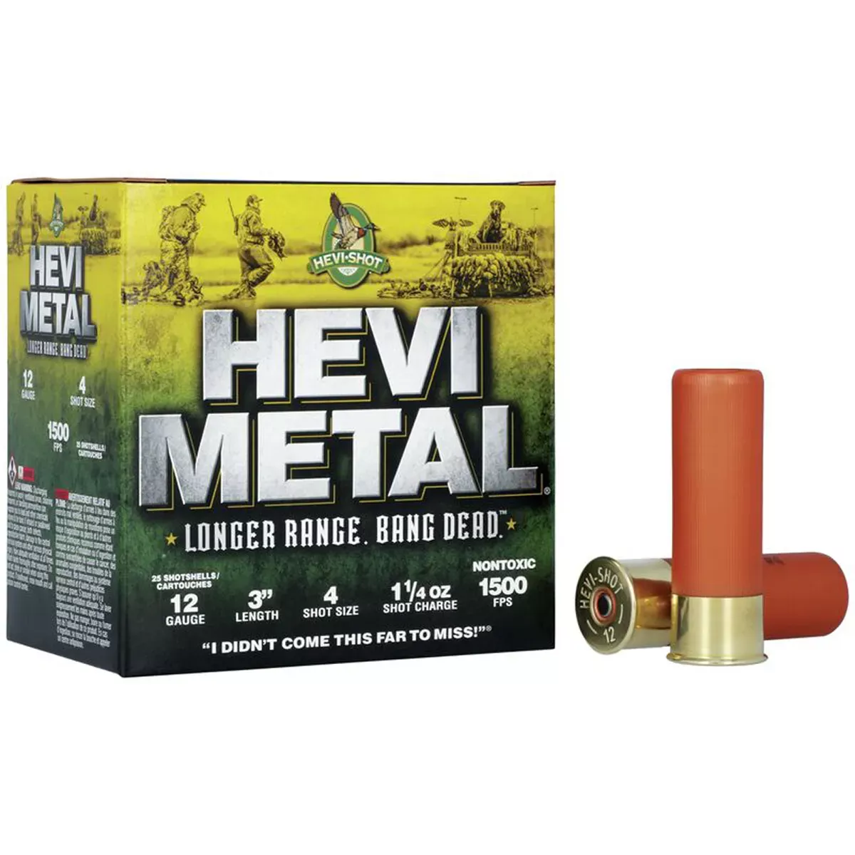 HEVI-Metal Longer Range 12 GA 3" 25/Box
