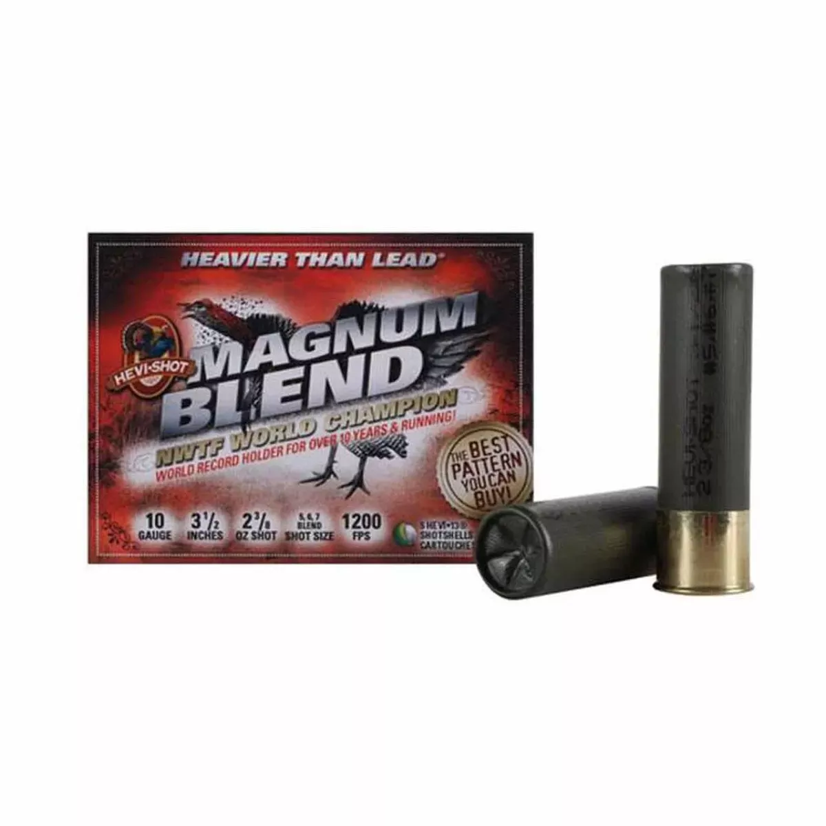 Hevi-shot Turkey 10ga Magnum Blend #5,6,&7 5 Shells Per Box