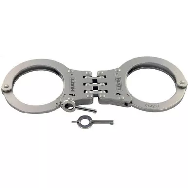 Hiatt Oversized Steel Hinge-Linked Handcuffs