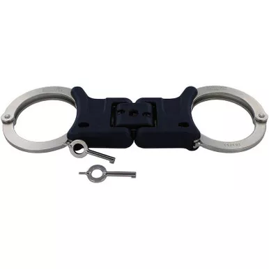 Hiatt Ultimate Hinge-Linked Handcuffs w/ 2 Keys