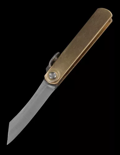 Higonokami Brass Mini Folding Knife