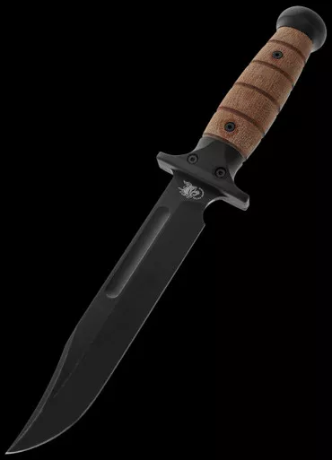 Hinderer KA-BAR 3V Black Washed Micarta Fixed Blade