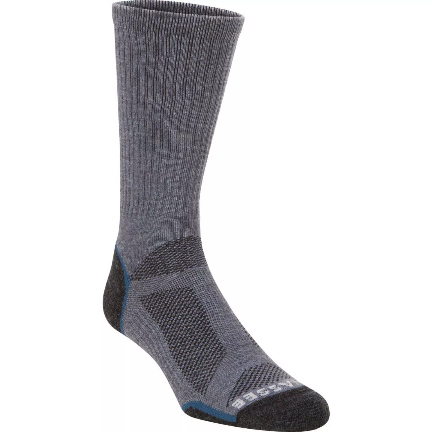 Hiwassee Medium Weight Outdoor Tech Crew Socks – Medium – Turquoise/Charcoal #H1012