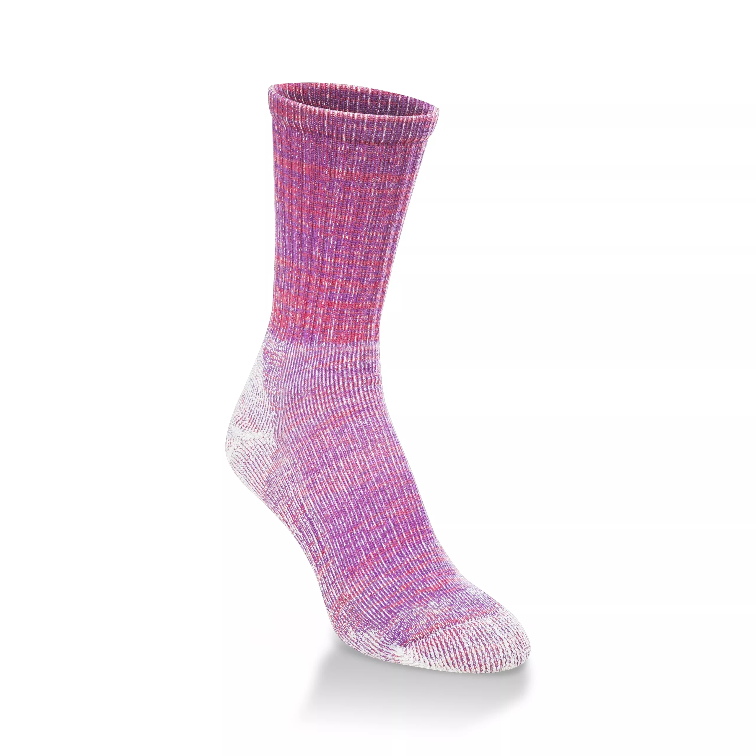 Hiwassee Medium Weight Tech Crew Socks Pink/Purple – Medium #H1012