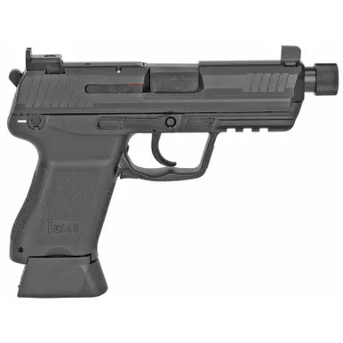HK45 Compact Tactical .45 ACP Semi Auto Pistol 4.57" Threaded Barrel 10 Rounds Adjustable High Profile Sights V1 DA/SA Polymer Frame Matte Black Finish