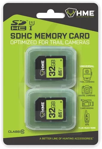 HME SD Memory Card – 32GB | 2 Cards Per Pack