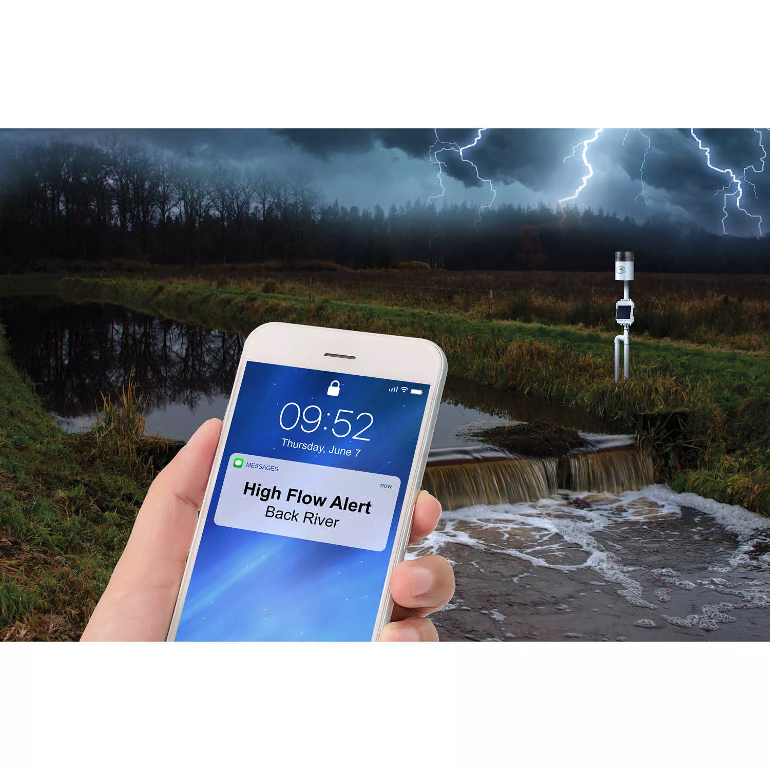 Hobo | MicroRX Water Level Station | Solar-Powered