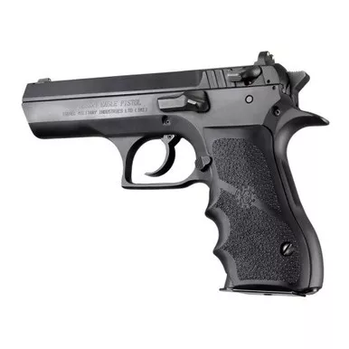 Hogue 76000 Rubber Grip for Magnum Research Baby Eagle, Black