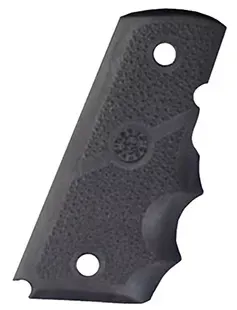 Hogue Grip Officers Model 1911 Finger Grooves Cobblestone Texture Rubber Black 43000