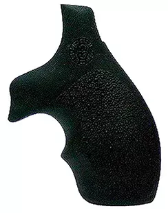 Hogue Monogrip Finger Grooves for S&W J-Frame with Round Butt Rubber Bantam Style Black 61000