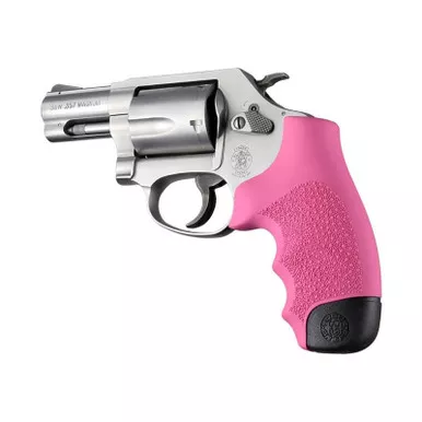 Hogue Monogrip Grips S&W J-Frame Round Butt Rubber Pink