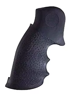 Hogue Monogrip for Taurus Large Frame Square Butt Revolvers Finger Grooves Cobblestone Finish Rubber Black 66000