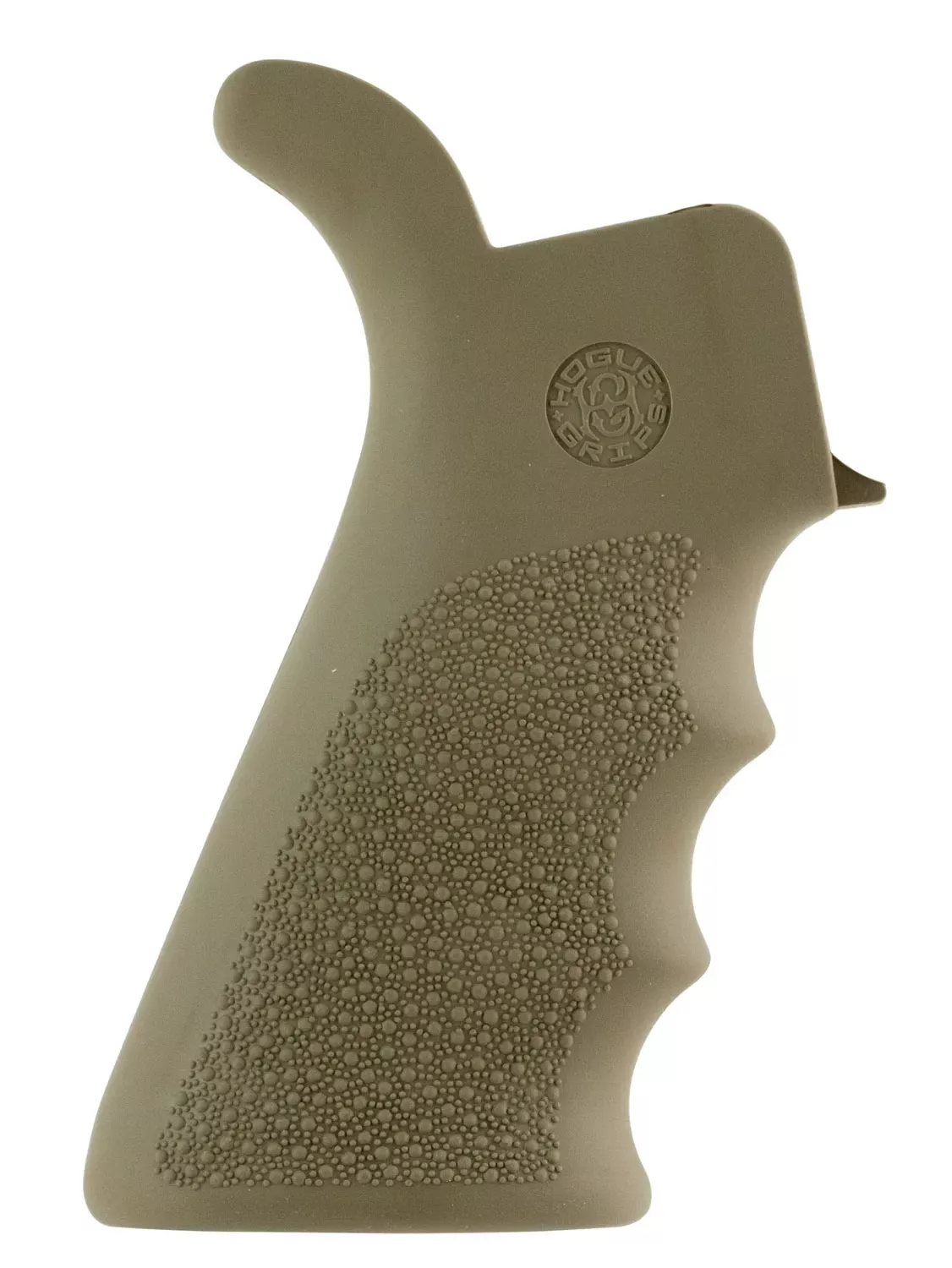 Hogue OverMolded Beavertail Cobblestone Desert Tan Rubber with AR-15, M16