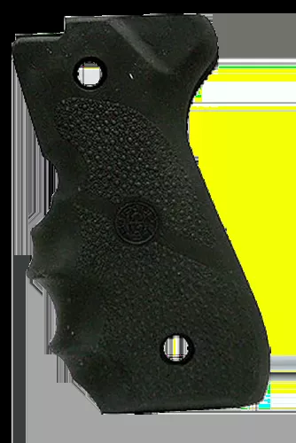 Hogue Rubber Grip Black Rubber with Finger Grooves for Beretta 92F, 96