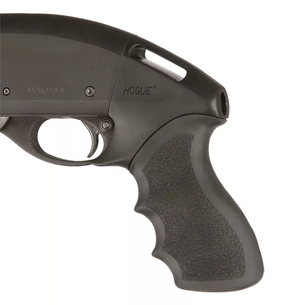 Hogue Tamer Black Rubber Pistol Grip with Finger Grooves