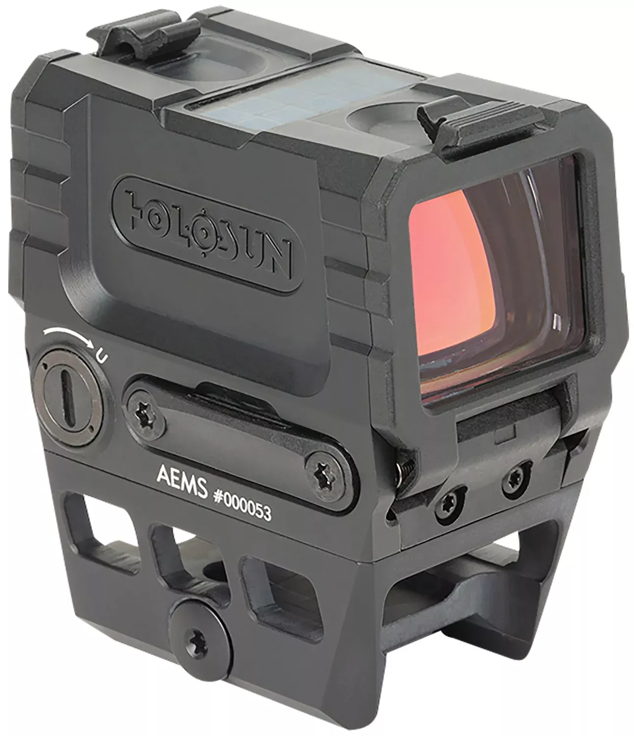 Holosun AEMS RED Black Anodized 1.1 x 0.87 2 MOA Red Dot w/65 MOA Red Circle Reticle