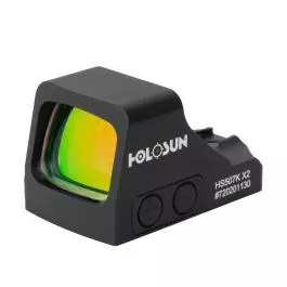 Holosun HS507K X2 Open Reflex Optical Sight for Sub-Compact Pistols – Red – 2 MOA Dot & 32 MOA Circle
