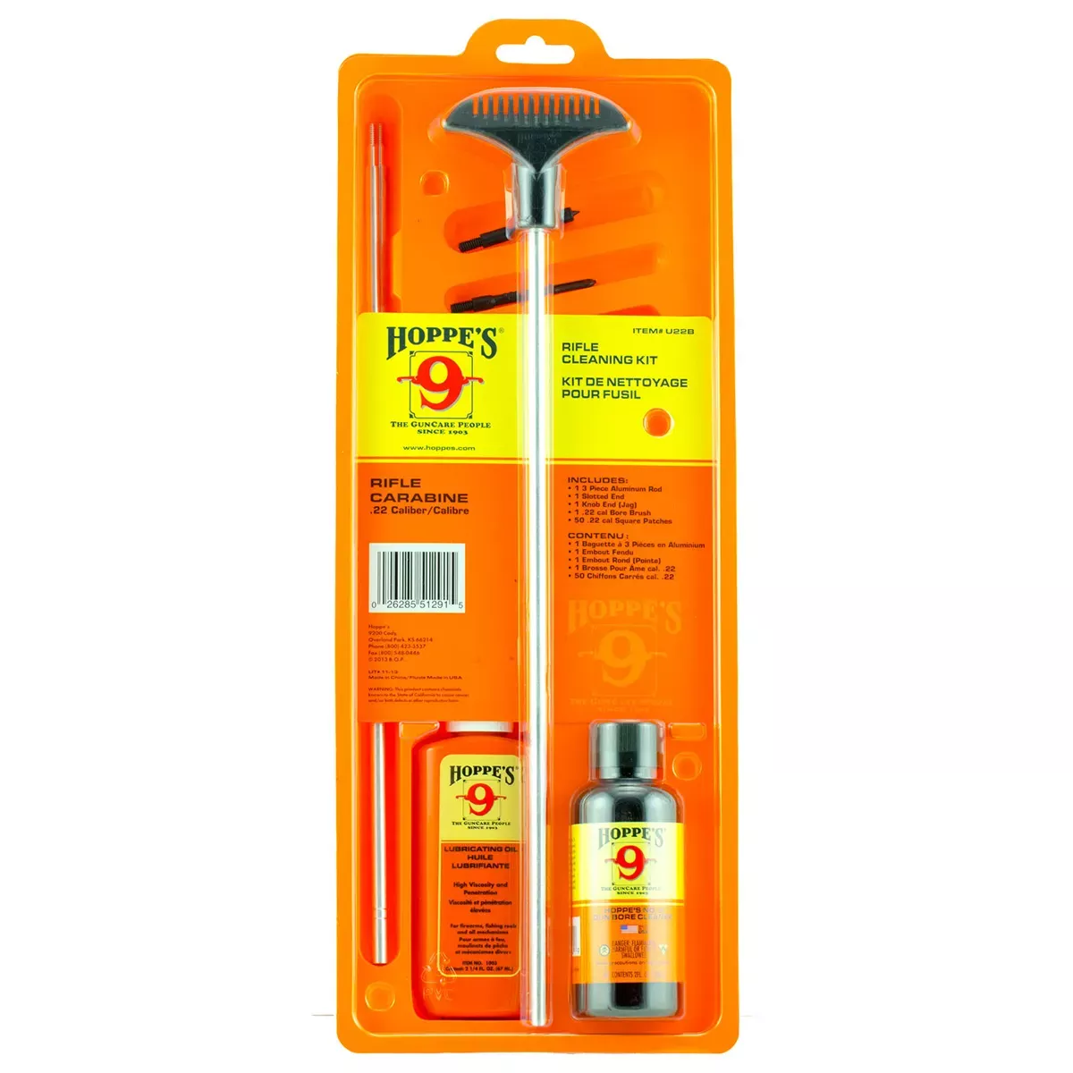 Hoppe's Rifle Cleaning Kit 250 Cal