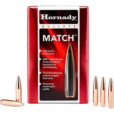 HORNADY 2278 22 CAL .224 68 GR BTHP MATCH 100 CT.