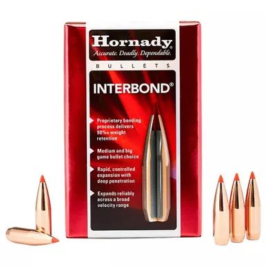 HORNADY 26209 6.5MM .264 129 GR INTERBOND 100 CT.
