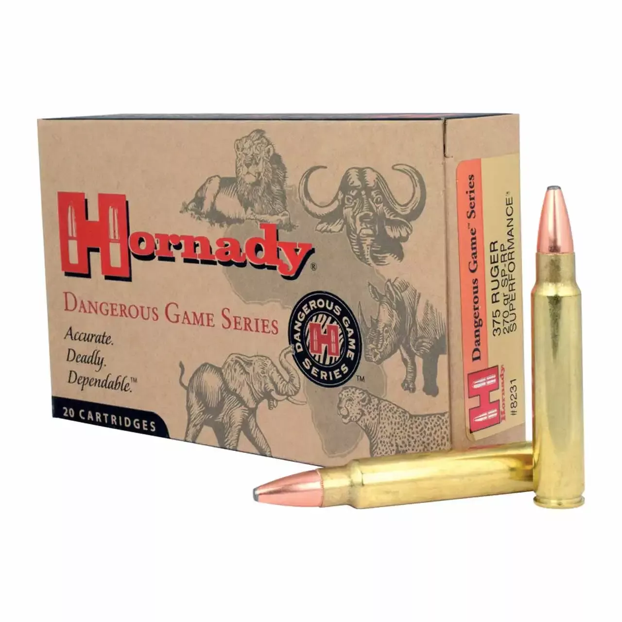 Hornady 375 Ruger 270gr Spire Point 20rd Box