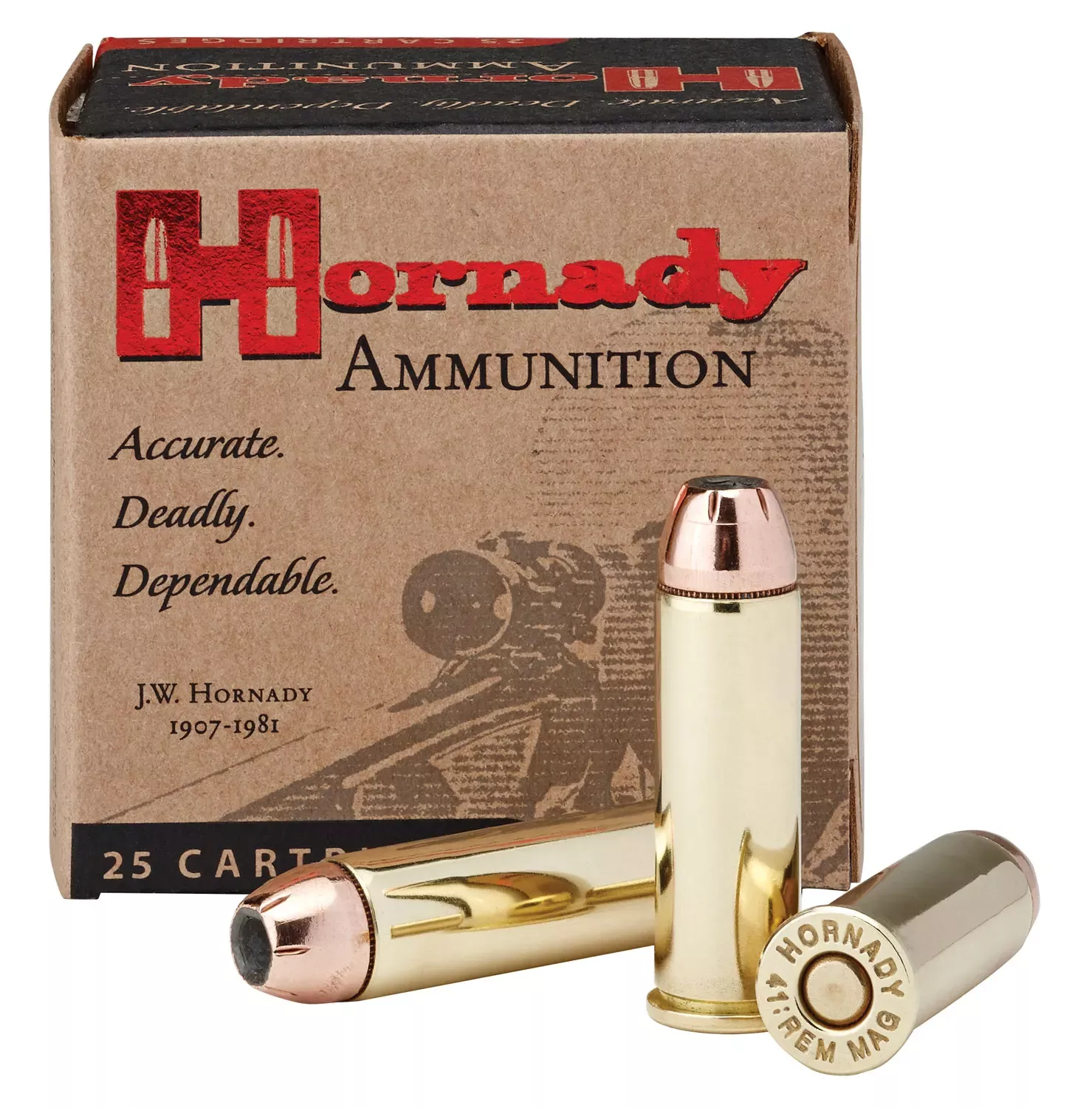 Hornady 9077 Custom Pistol Ammo 41 MAG 210 Gr XTP, 20 Rnd