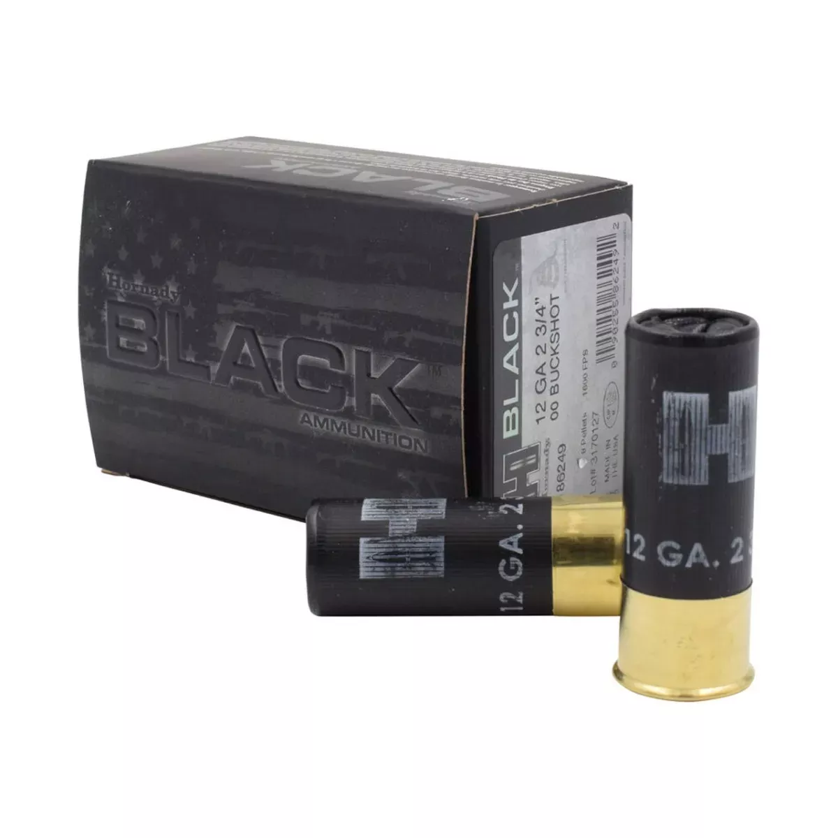 Hornady Black 12ga 2-3/4" 00BK 10rd