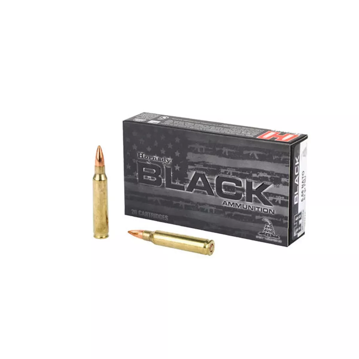 Hornady Black 5.56 Nato 62GR FMJ 20rd