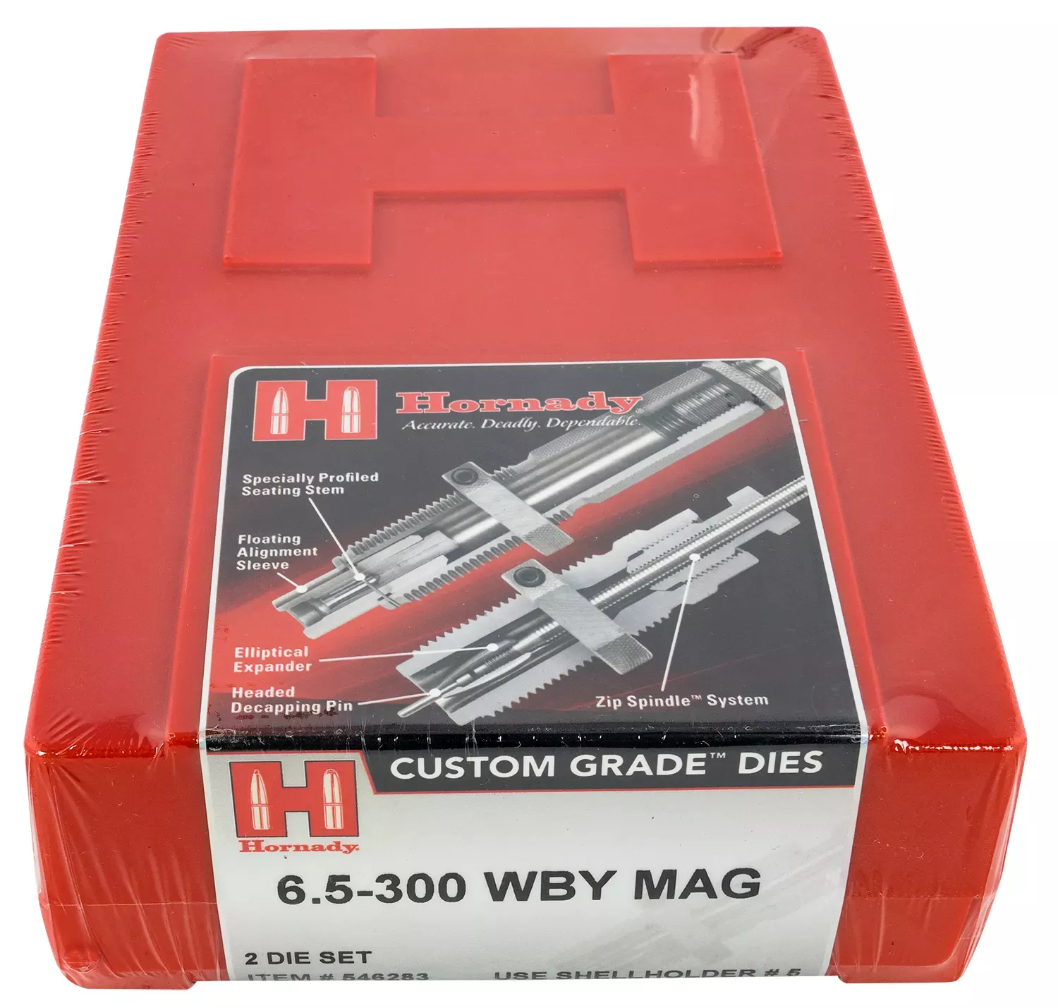 Hornady Custom Grade Series IV 2 Die Set 6.5 300 Wthby Mag