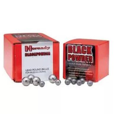Hornady Lead Round Ball .45 Caliber .457" Diameter 100 Count 6080
