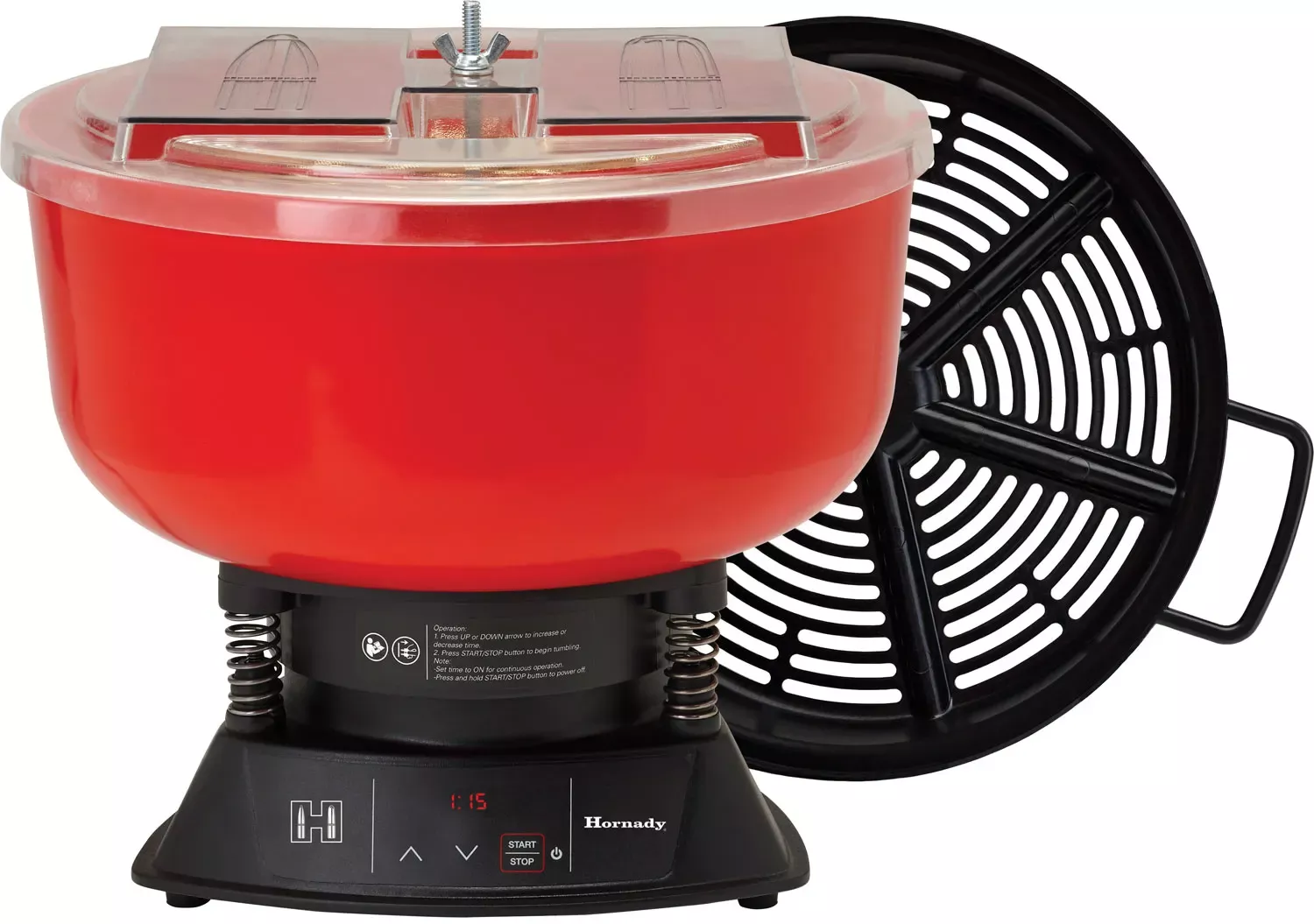 Hornady Magnum Digital Vibratory Tumbler Red Multi Caliber
