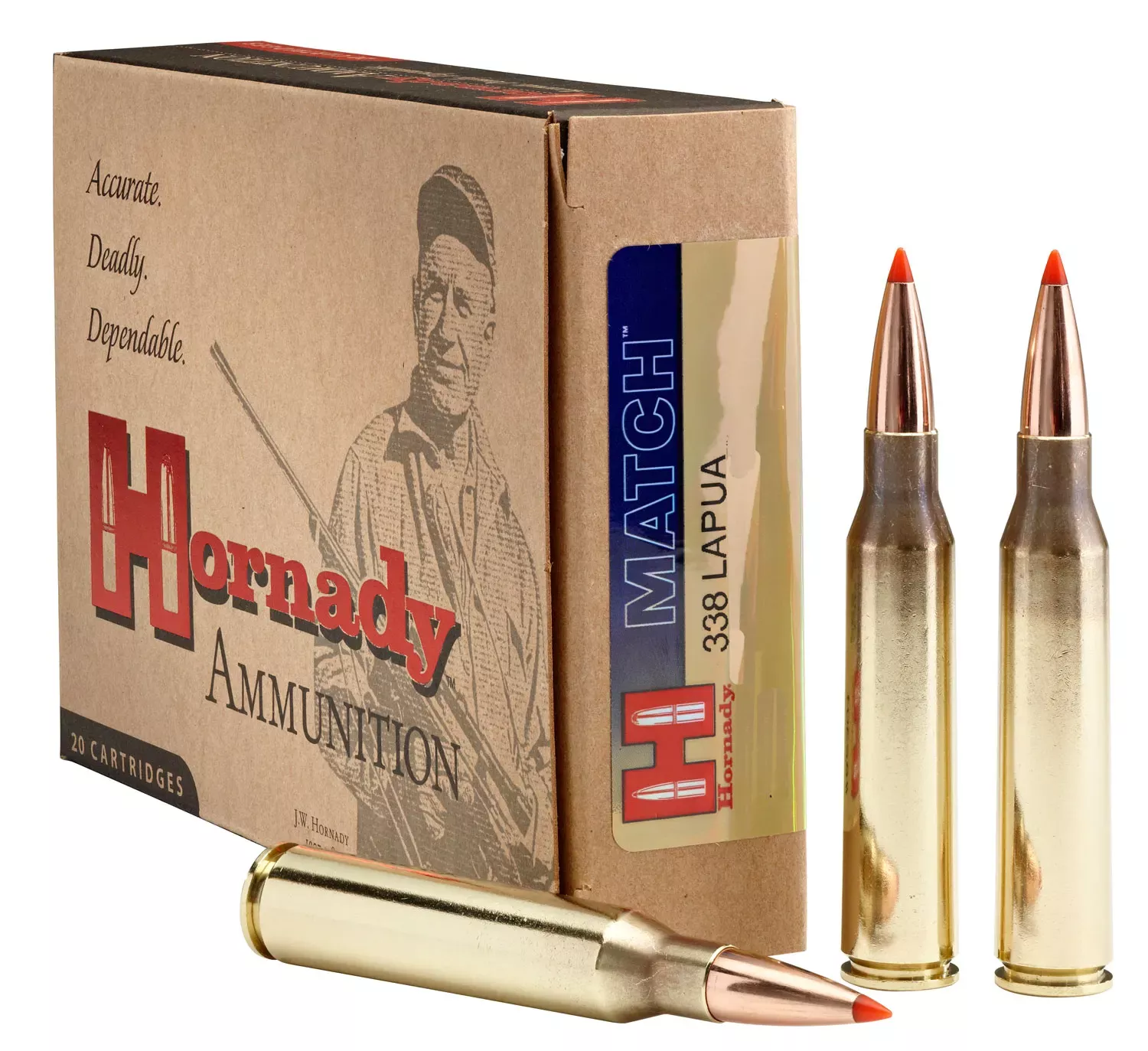 Hornady Match 338 Lapua 250 Gr. BTHP 20/Box