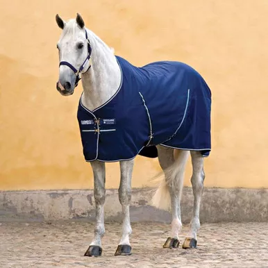 HORSEWARE IRELAND Rambo Navy/Navy/White Stable Sheet with Embossed Lining (ADAAAC-BBW0)