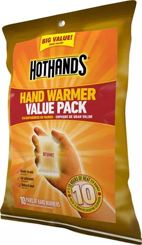 Hothands Hand Warmer Value – Pack 10 Pairs Per Pack 10 Hour