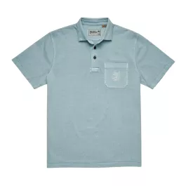 Howler Brothers Men's Pilgrimage Polo SS - Riviera Blue - M