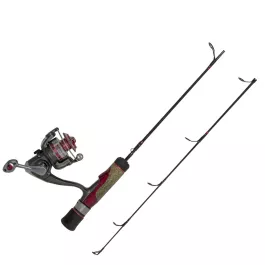 HT Enterprises Polar Fire Vortex Extreme Ice Combo - 25" Light W/6 Bearing VTX-106A Reel