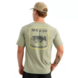 HUK Men's Huk and Co Tee - Seagrass - S