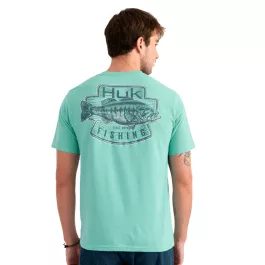 HUK Men's KC Plaque SS Pocket Tee