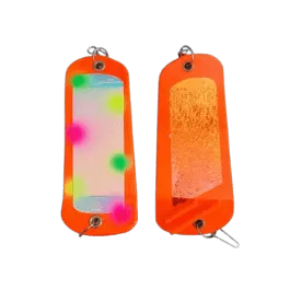 Ice Strong Outdoors Custom Coho Crusher - 5.5" - Orange Skittles Glow